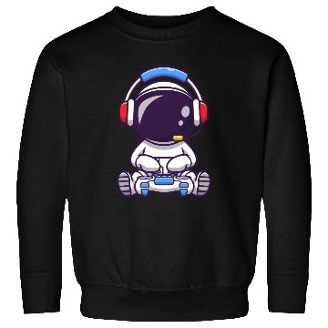 Discover Galactic Gamers Alien Cartoon Design Sweatshirts