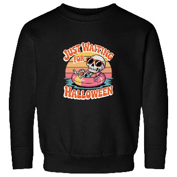 Discover Chill Skeleton Halloween Vibes Sweatshirts