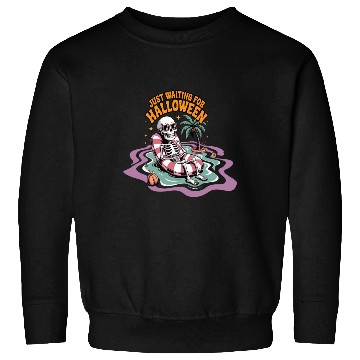 Discover Chill Skeleton Halloween Vibes Sweatshirts