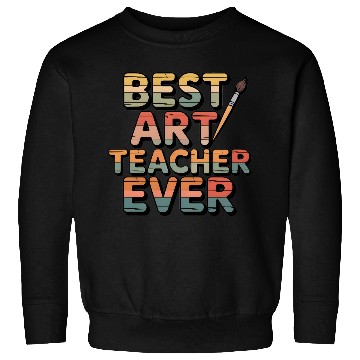 Discover Retro Best Art Teacher Ever  Sweatshirts