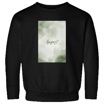 Discover August Watercolor Pastel Typography Sweatshirts