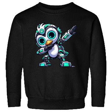 Discover Cool penguin robot cyborg mech astronaut dab Sweatshirts