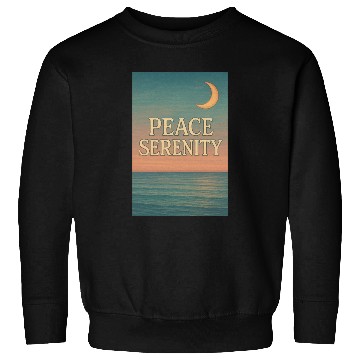 Discover Peace Serenity Vintage Ocean Aesthetic Art Sweatshirts