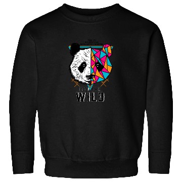 Discover Geometric Panda Into the Wild Sweatshirts