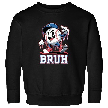 Discover Dripping Baseball Bruh Sweatshirts