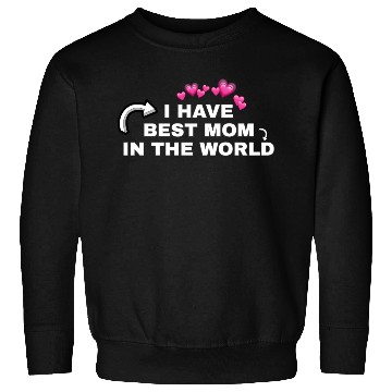 Discover Best Mom Ever with Heart Icons Sweatshirts