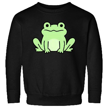 Discover Lime Green Cartoon Frog Design Sweatshirts