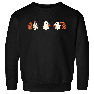 Discover Spooky Crew Bring Flower and Pumpkin Sweatshirts