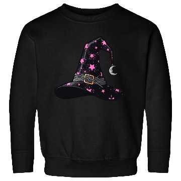 Discover Starry Witch Hat with Moon Charm Sweatshirts