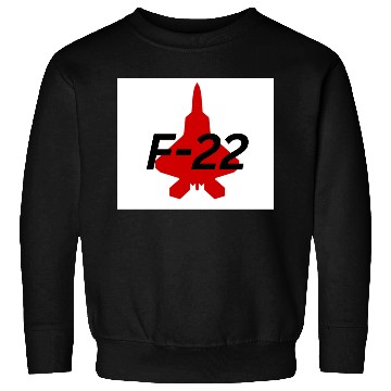 Discover F-22 Stealth Fighter Silhouette Design Sweatshirts