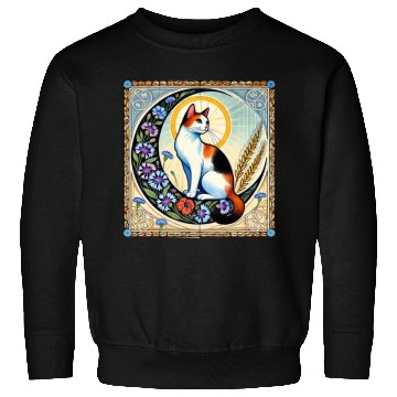 Discover Celestial Calico Cat Art Design Sweatshirts