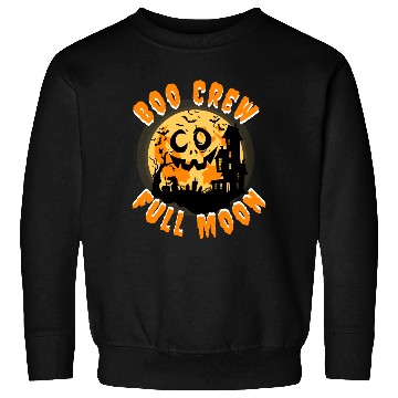Discover Halloween Boo Crew Full Moon Sweatshirts