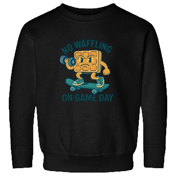 Discover Waffle Character Skateboard Design Sweatshirts
