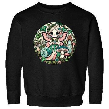 Discover Enchanted Forest Fairy Illustration Sweatshirts