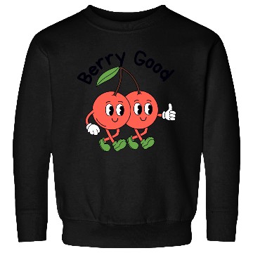 Discover Playful Cherry Duo Illustration Sweatshirts