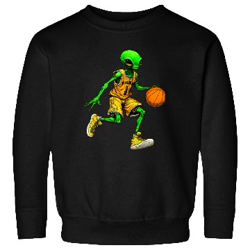 Discover Basketball player Alien Sweatshirts
