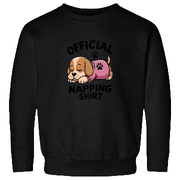 Discover Charming Sleeping Puppy Napping Sweatshirts