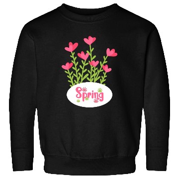 Discover Spring Sweatshirts – Colorful Floral Heart Design
