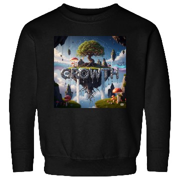 Discover Floating Island Growth Illustration Sweatshirts