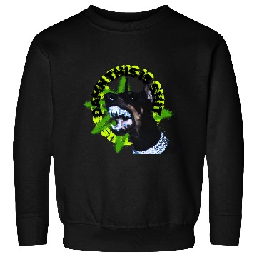 Discover Aggressive Doberman with Spiked Text Sweatshirts