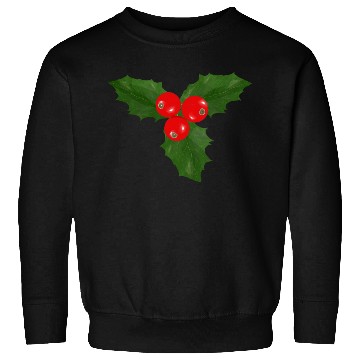 Discover Christmas Holly Leaf and Berry Design Sweatshirts