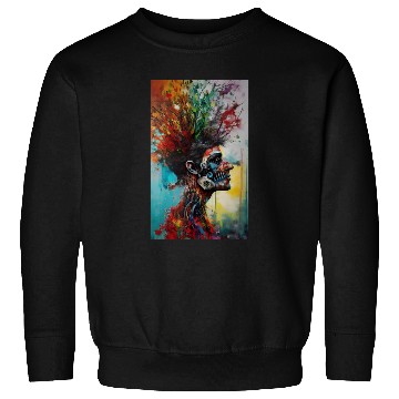 Discover Vibrant Nature-Inspired Human Portrait Sweatshirts