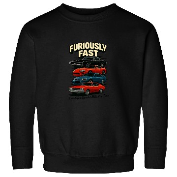 Discover Furious Classic Car Race Design Sweatshirts