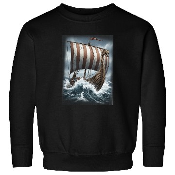 Discover Viking Dragon Ship Adventure Design Sweatshirts