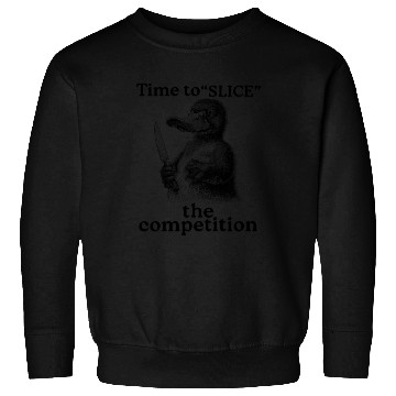 Discover Funny Platypus with Knife - Slice the Competition Sweatshirts