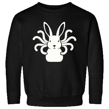 Discover Octopus Bunny │Surreal White Cryptid Animal Mashup Sweatshirts