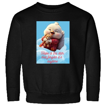 Discover Whimsical Baby Duck with Teddy Bear Sweatshirts
