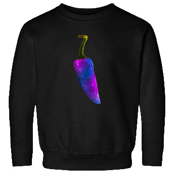Discover Galaxy Themed Chili Pepper Design Sweatshirts