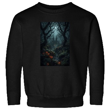Discover Enchanted Forest Castle Scene Sweatshirts