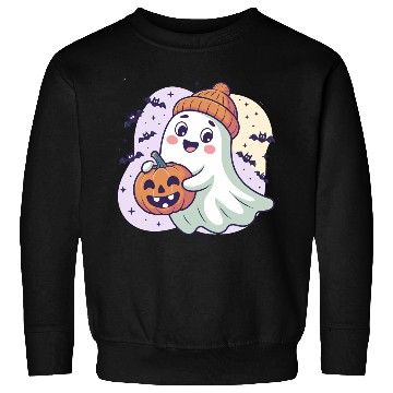 Discover Ghost with Pumpkin & Beanie Sweatshirts