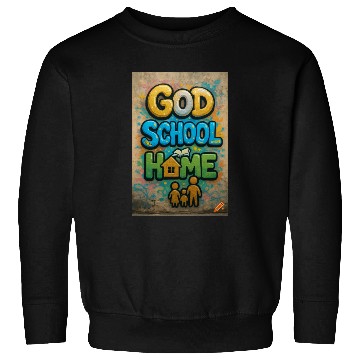 Discover Vibrant Graffiti Style God School Home Design Sweatshirts
