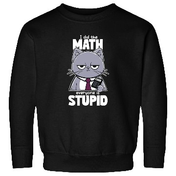 Discover Grumpy Cat Math Teacher Design Sweatshirts