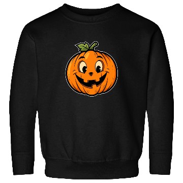 Discover Playful Jack-o'-Lantern Cartoon Design Sweatshirts