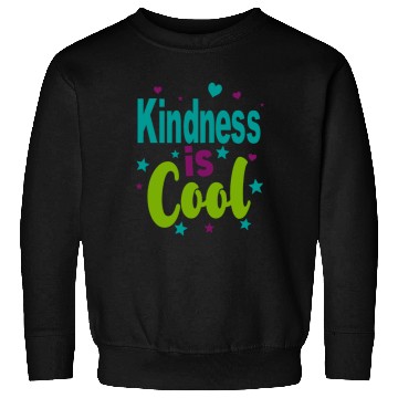 Discover Colorful 'Kindness is Cool' Typography Sweatshirts
