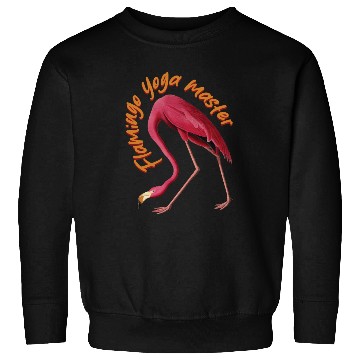 Discover Flamingo Yoga Master Design Sweatshirts