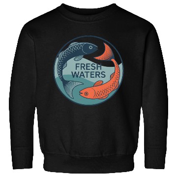 Discover Fresh Waters Koi Fish Artwork Sweatshirts