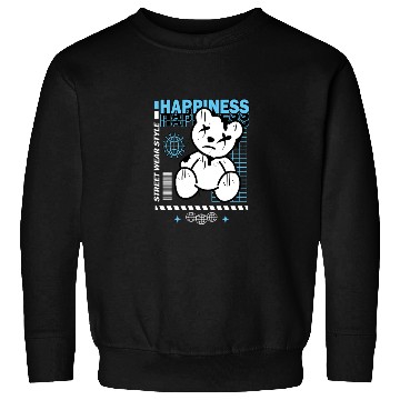 Discover Urban Graffiti Teddy Bear Design Sweatshirts