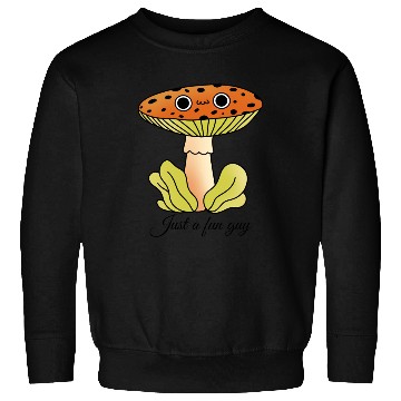Discover Whimsical Mushroom Cartoon Illustration Sweatshirts