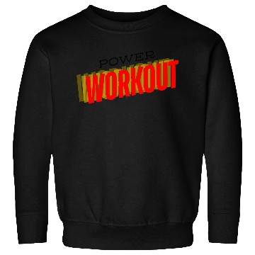 Discover Dynamic Workout Typography Design Sweatshirts