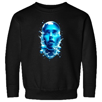 Discover Futuristic Water-Alien Portrait Sweatshirts