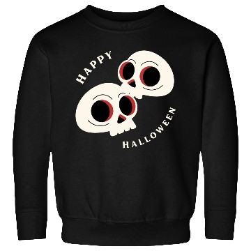 Discover Kawaii Skull Halloween Illustration Sweatshirts