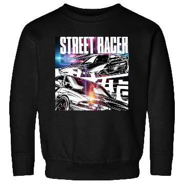 Discover Neon Street Racer Illustration Sweatshirts