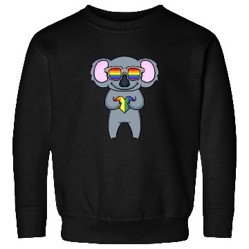 Discover Rainbow Sunglasses Koala Heart Sweatshirts