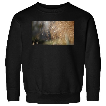 Discover Tiny Dew Drops on Delicate Golden Grass Sweatshirts
