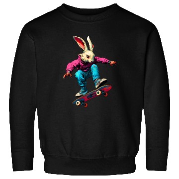Discover Rabbit skateboard / skater rabbit Sweatshirts