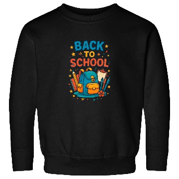 Discover Colorful Back to School Backpack Design Sweatshirts